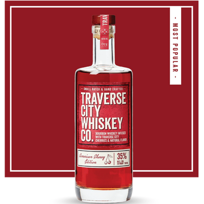 American Cherry Edition bourbon bottle – Traverse City Whiskey Co.