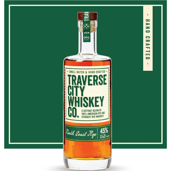 North Coast Rye bottle, Traverse City Whiskey Co.