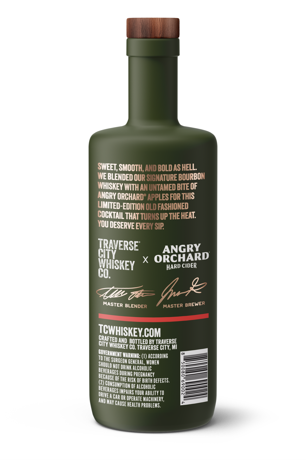 Ready-to-Serve Apple Old Fashioned 750ml bottle, back label