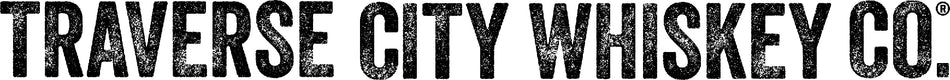 Distressed black text reading 'TRAVERSE CITY WHISKEY CO.' on a white background.