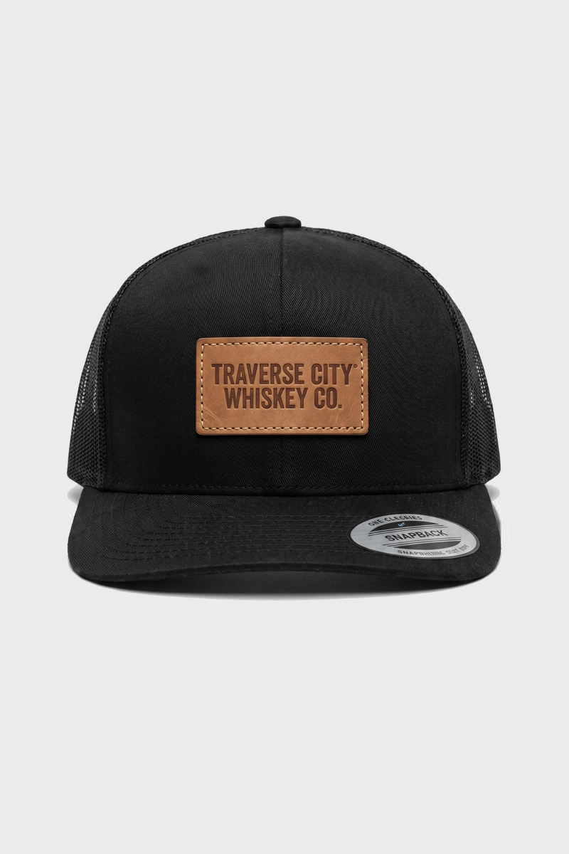 Black snapback hat – Traverse City Whiskey Co.