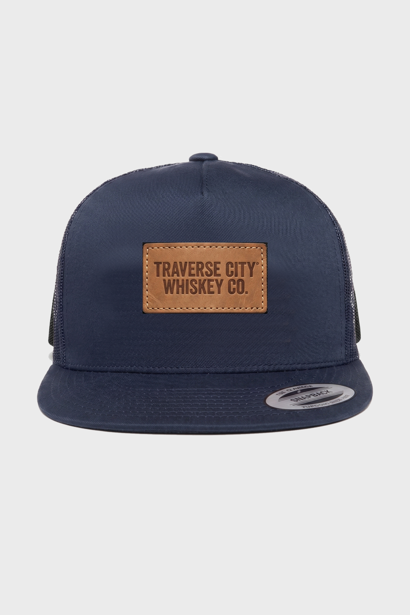 Navy snapback hat – Traverse City Whiskey Co.