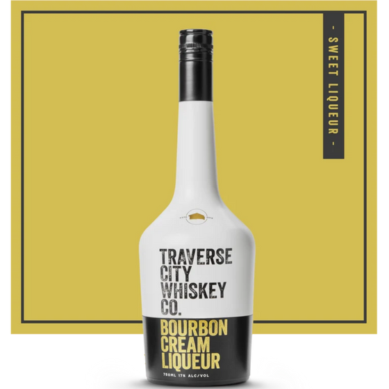 Bourbon Cream Liqueur bottle, Traverse City Whiskey Co.