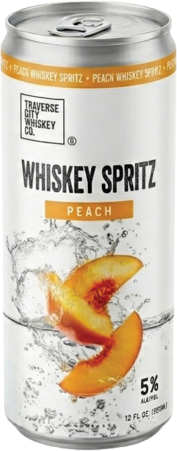 Peach Whiskey Spritz can