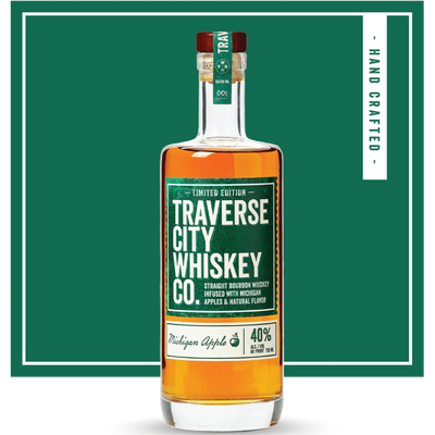 Michigan Apple bourbon bottle – Traverse City Whiskey Co.