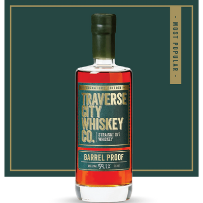 Barrel Proof Rye whiskey bottle – Traverse City Whiskey Co.