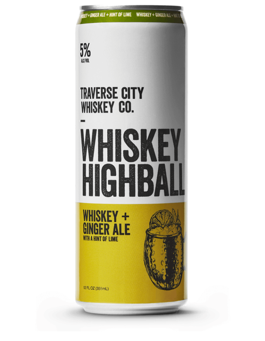 Whiskey Highball with ginger ale can – Traverse City Whiskey Co.