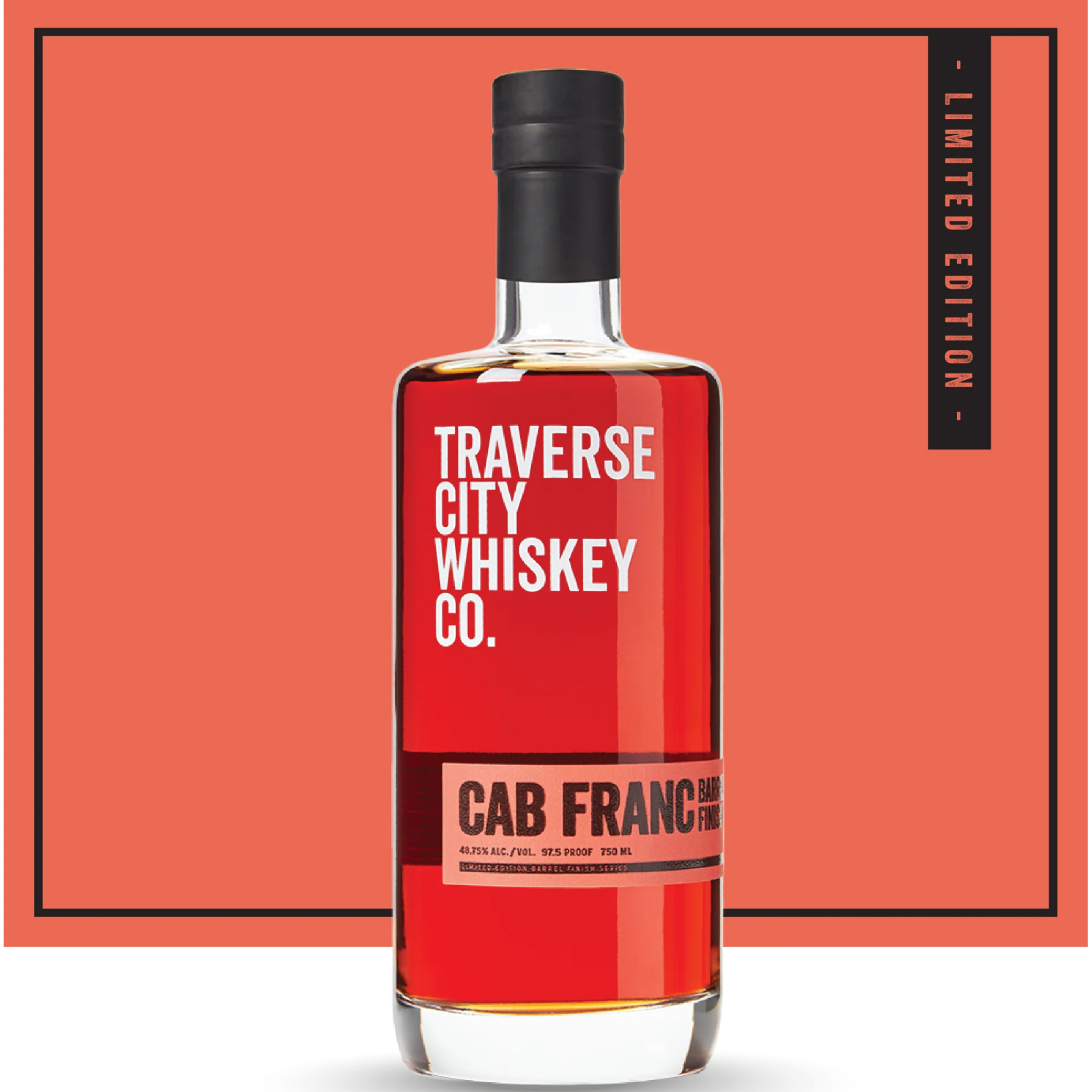 Cab Franc Barrel Finish whiskey bottle – Traverse City Whiskey Co.